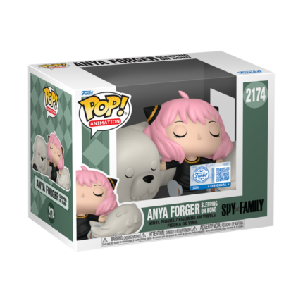 Funko Pop! Premium SPY x Family - Anya Forger durmiendo sobre Bond