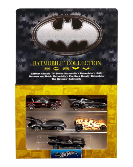 Autos coleccionables Hot Wheels: Batman - 85 aniversario con 5 réplicas diferentes de Batmobile escala 1:64