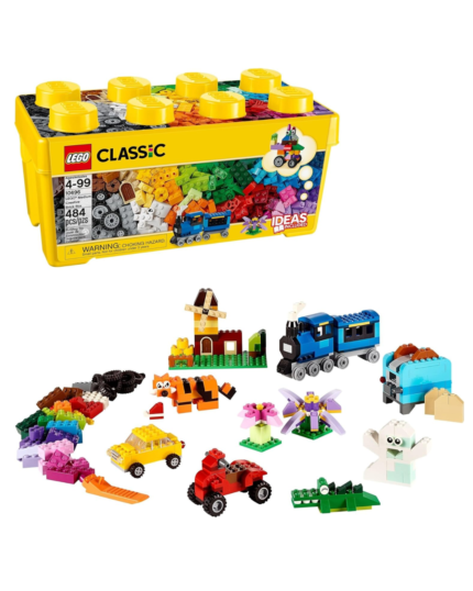 Bloques de construcción LEGO Classic Medium con almacenamiento (484 pzs)